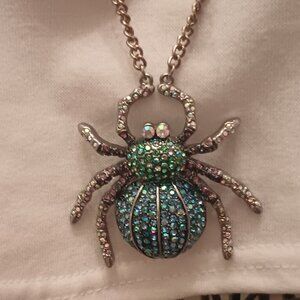 Rare Betsy Johnson Spider Lux Collection Necklace.